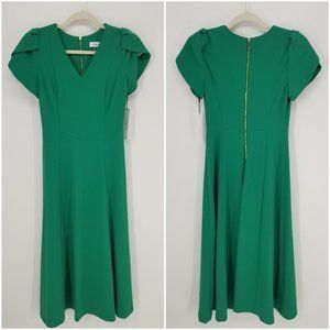 Calvin Klein Tulip Sleeve A Line Midi Dress 2